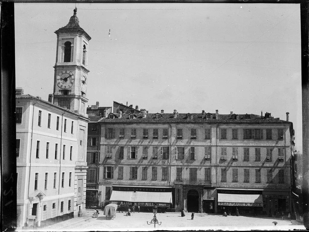 Gravure historique du Palais d'York à Nice, siège du cabinet Aulique Expertise